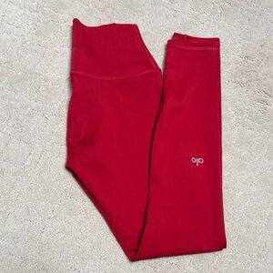 ALO Yoga airlift Red Leggings